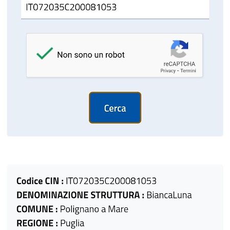 Biancaluna Polignano a Mare Luaran gambar